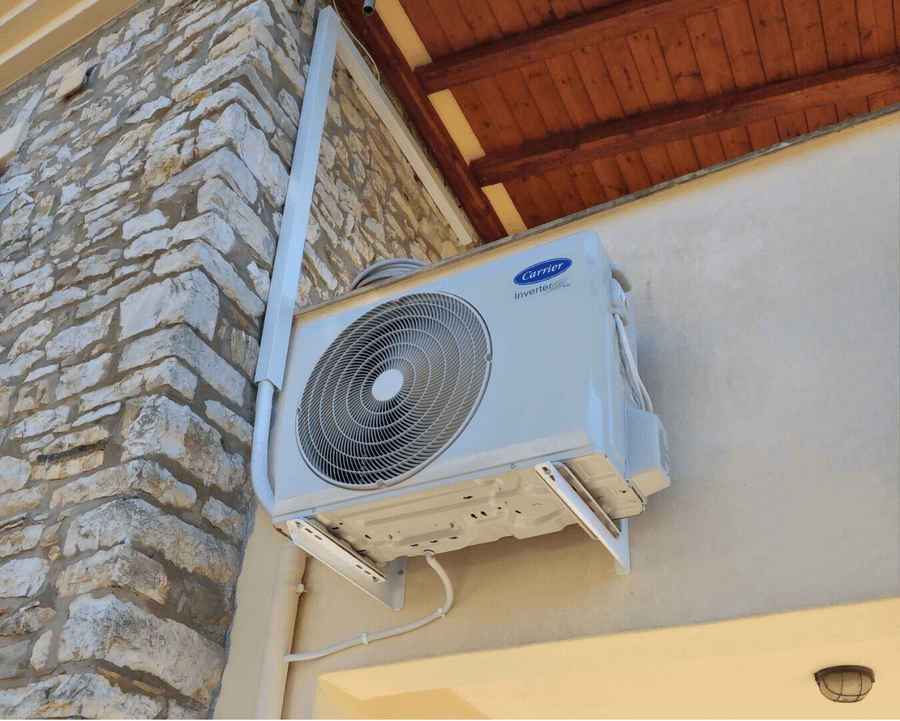 air condition carrier topothetisi eksoteriki monada