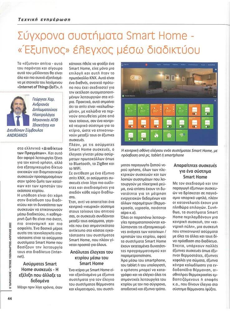 Σύγχρονα συστήματα Smart Home  - Έξυπνος έλεγχος μέσω διαδικτύου