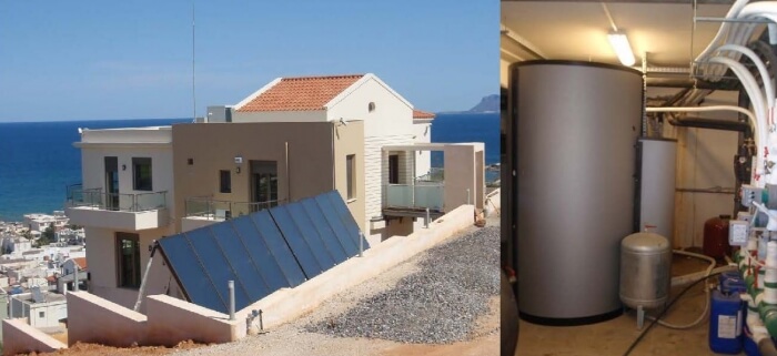 Ηλιοθερμία σε οικία στα Χανιά