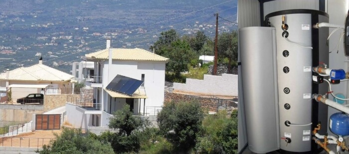 Ηλιοθερμία σε οικία στην Καλαμάτα