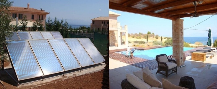 Ηλιοθερμικό Σύστημα στην Δροσιά