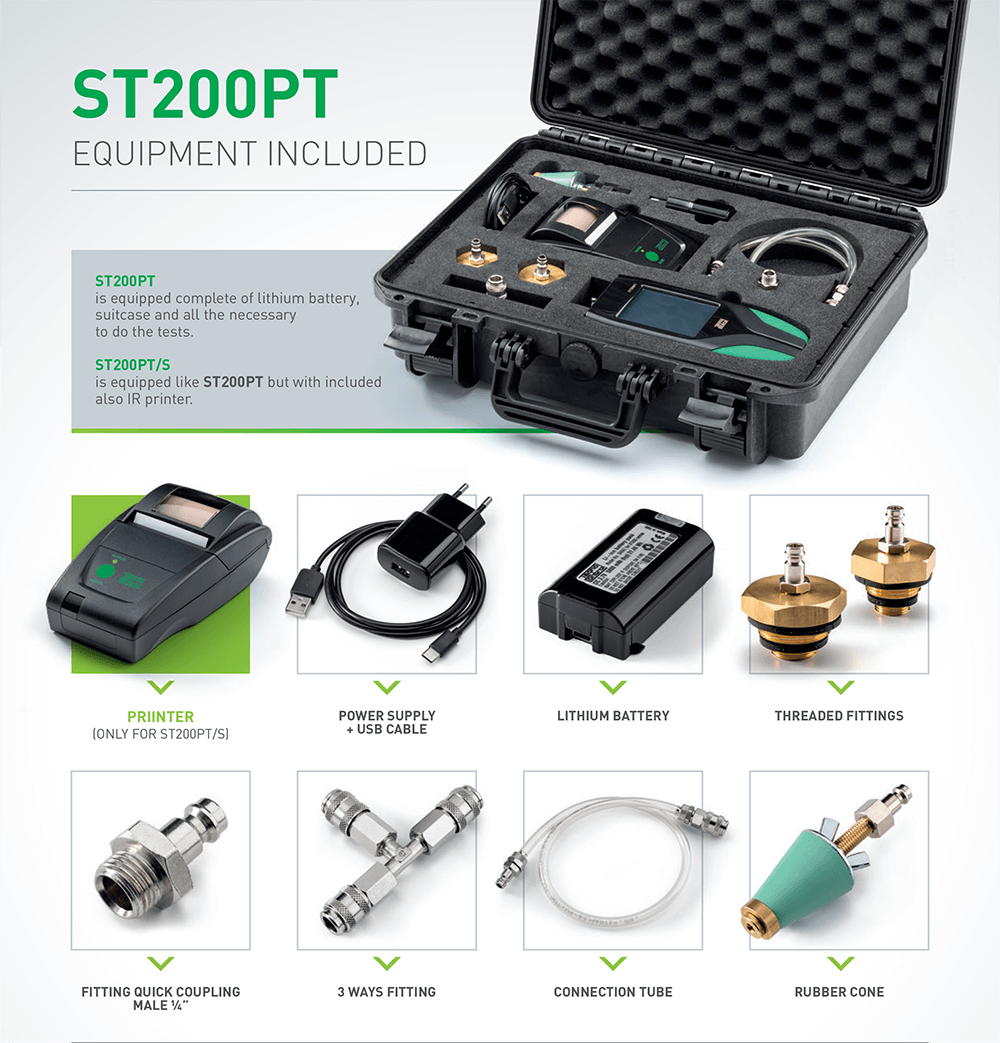 ST200PT eksoplismos eksartimata organo dokimis aeriou