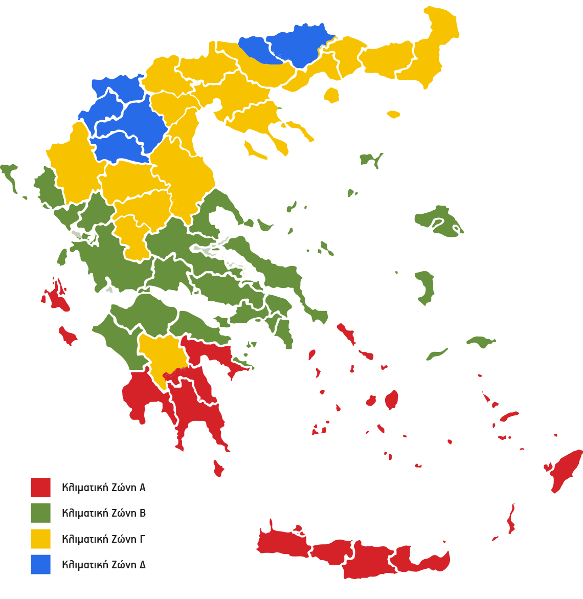 klimatikes zwnes ellada